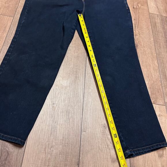 Gloria Vanderbilt Ladies' Amanda Classic Dark Wash Denim Jeans - Size 18W Short - Picture 5 of 7